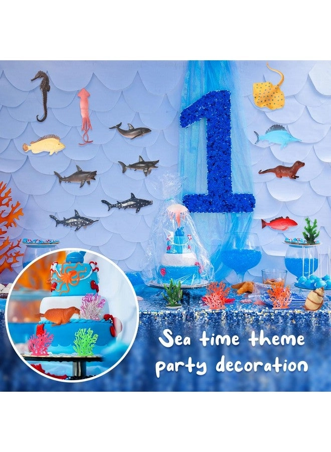 Ocean Animals Figures Diorama Kit - 26 pieces