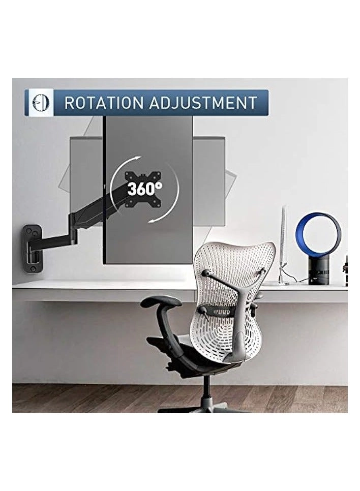 Monitor Arm Wall Mount Bracket - 1 17 to 32 inches 75mm x75mm, 100mm x100mm