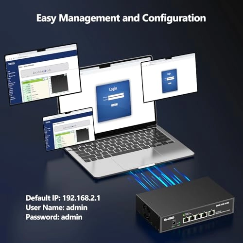 5 x 10Gb RJ45 Managed 5-ports