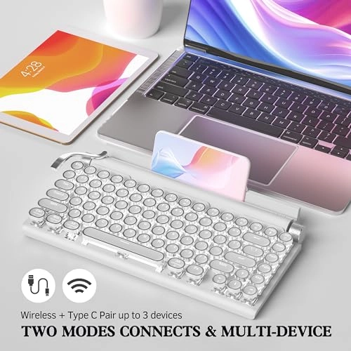 Retro Typewriter Mechanical - EN Wired/Wireless