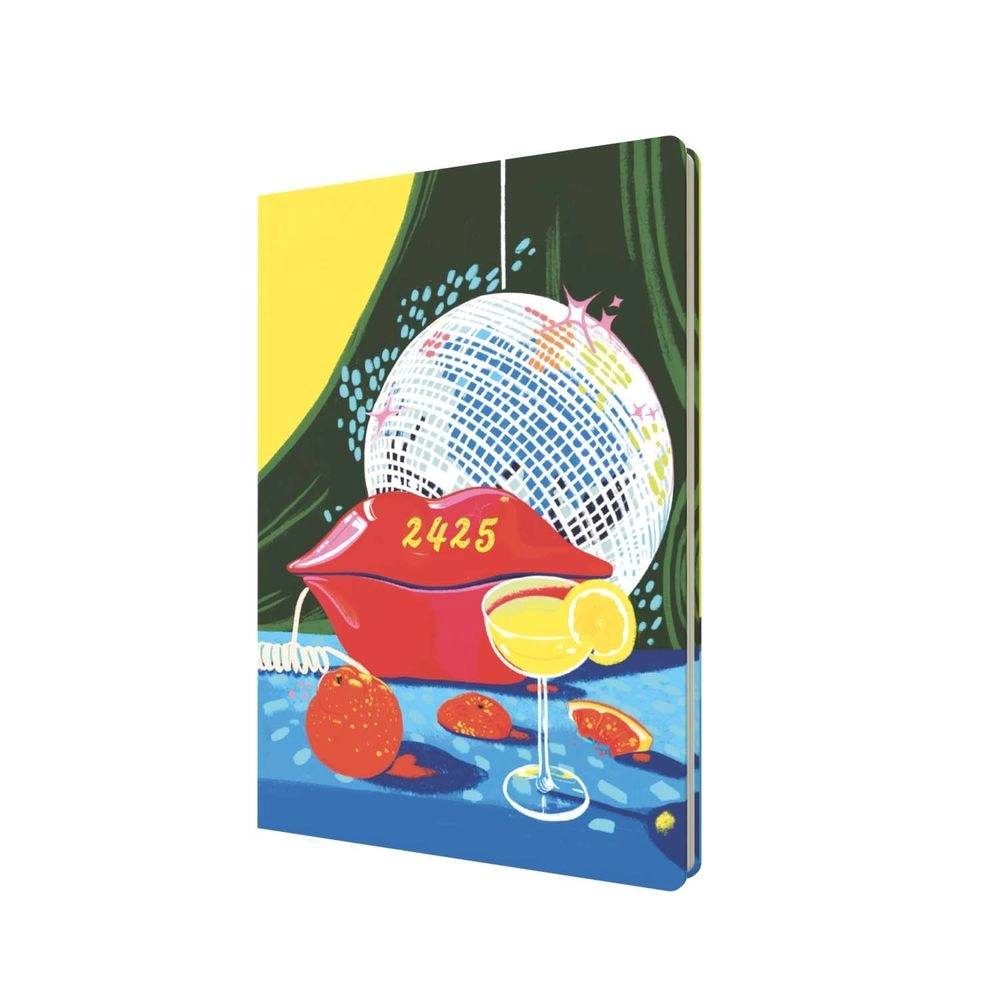 COLLINS DEBDEN Party On Academic - A5 160 Sheets PINK