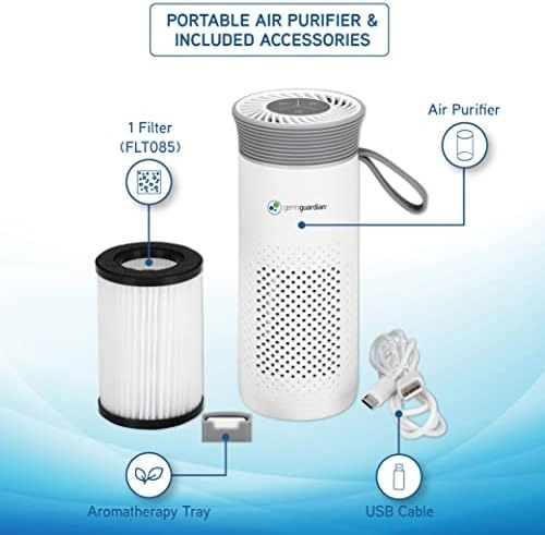 2-in-1 Portable Allergen Air Purifier - UV-C 7"