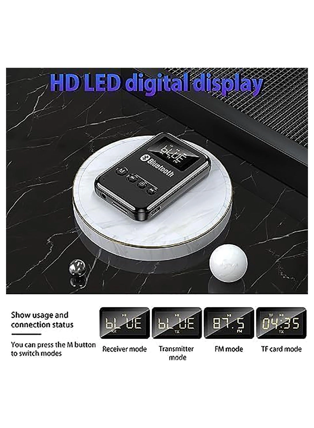 Bluetooth Transmitter Receiver - V5.0 AUX Micro USB
