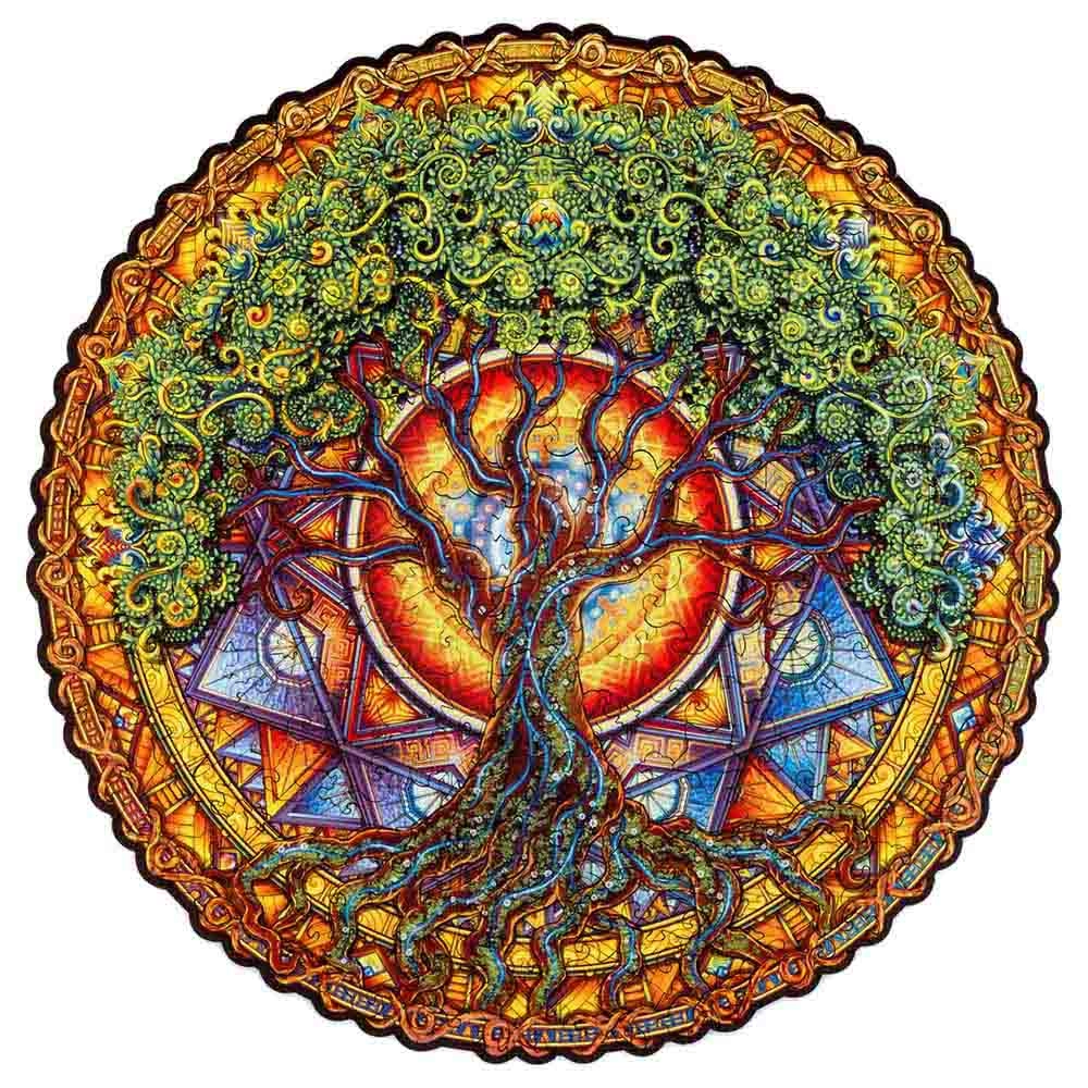 Mandala Tree Of Life Wooden Puzzle (4107390-Tree_Of_Life_M) - 200 pcs