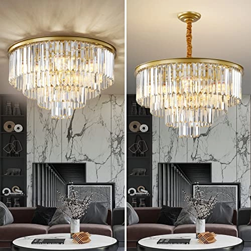 Modern Crystal Chandelier - 39.37 inches/100CM
