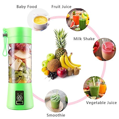 Portable Blender Squeezer - USB Rechargeable 6 Blades