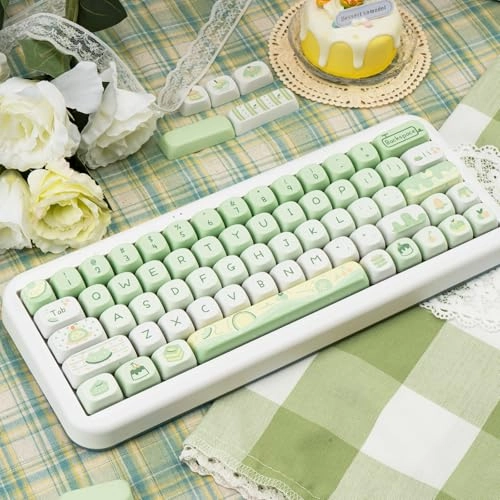 PBT Keycaps - 95 Keys MOA Profile Green