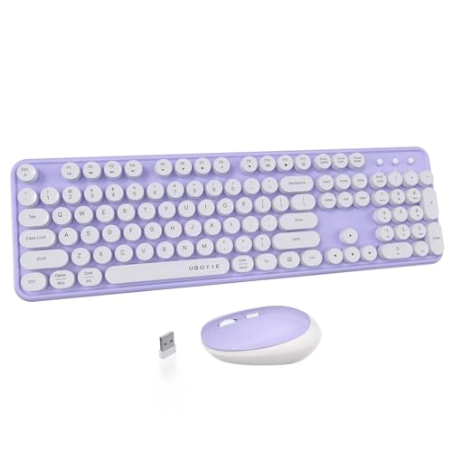 Colorful Computer Wireless Keyboard Mouse Combos - Wired/Wireless