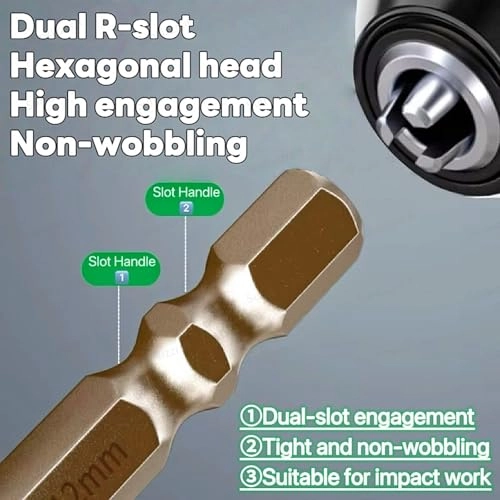 Hex Cross Sawtooth Tile Drill Bits - Alloy Steel 5 Pcs 12mm