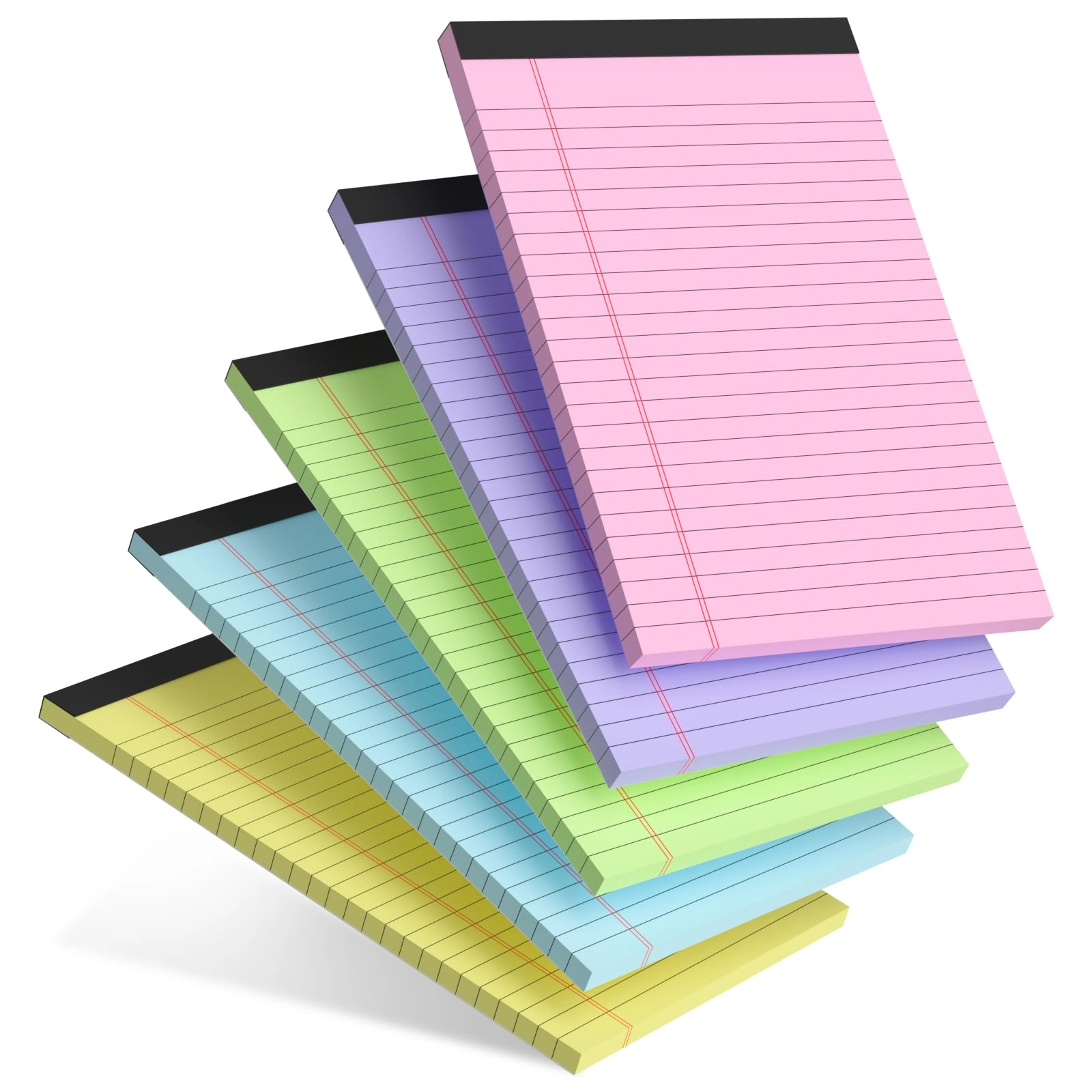 ailzfei Colored Note Pads 5 X 8 Softcover - Lined 30 Sheets