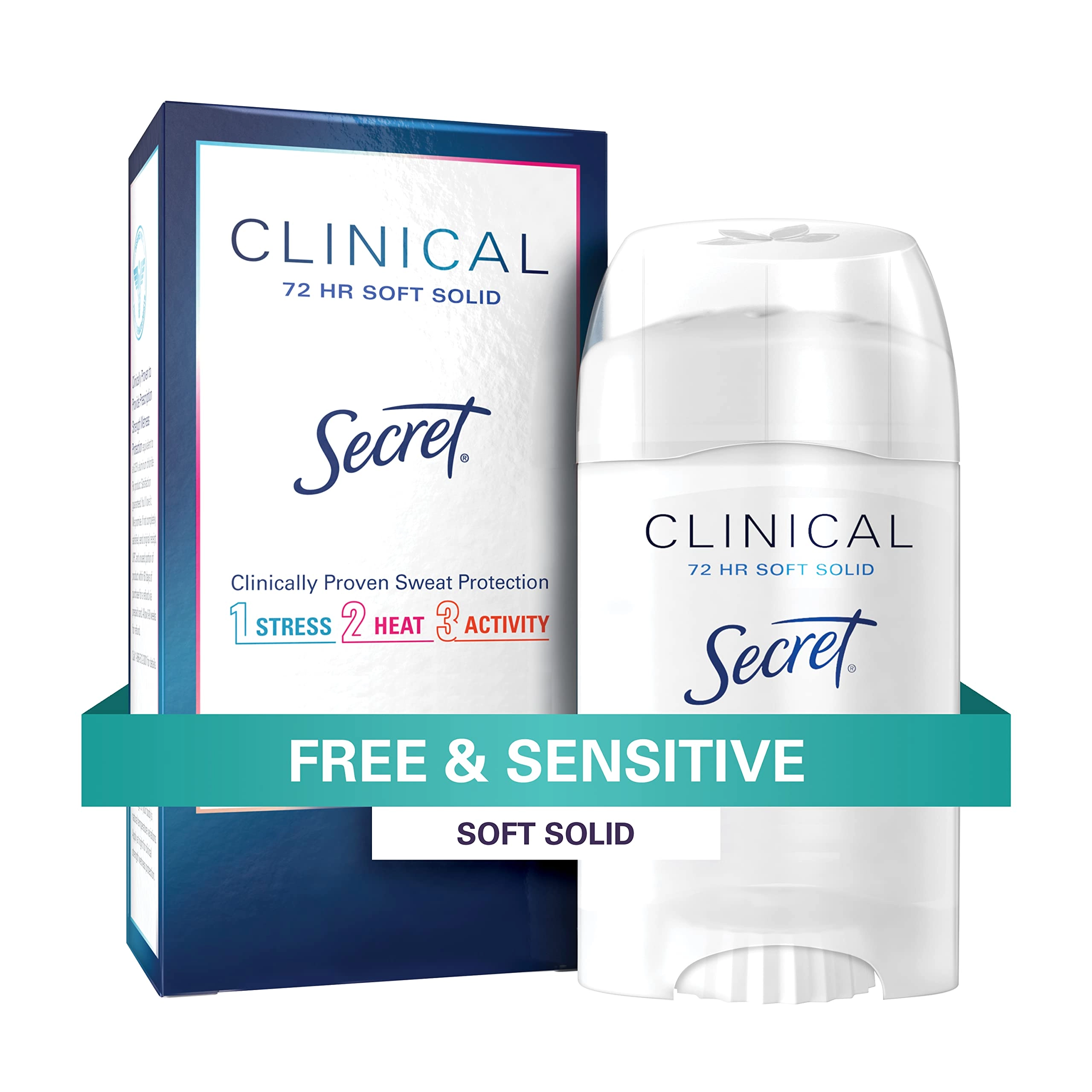 Clinical Strength Invisible Solid Antiperspirant And Deodorant - Free And Sensitive 45 g