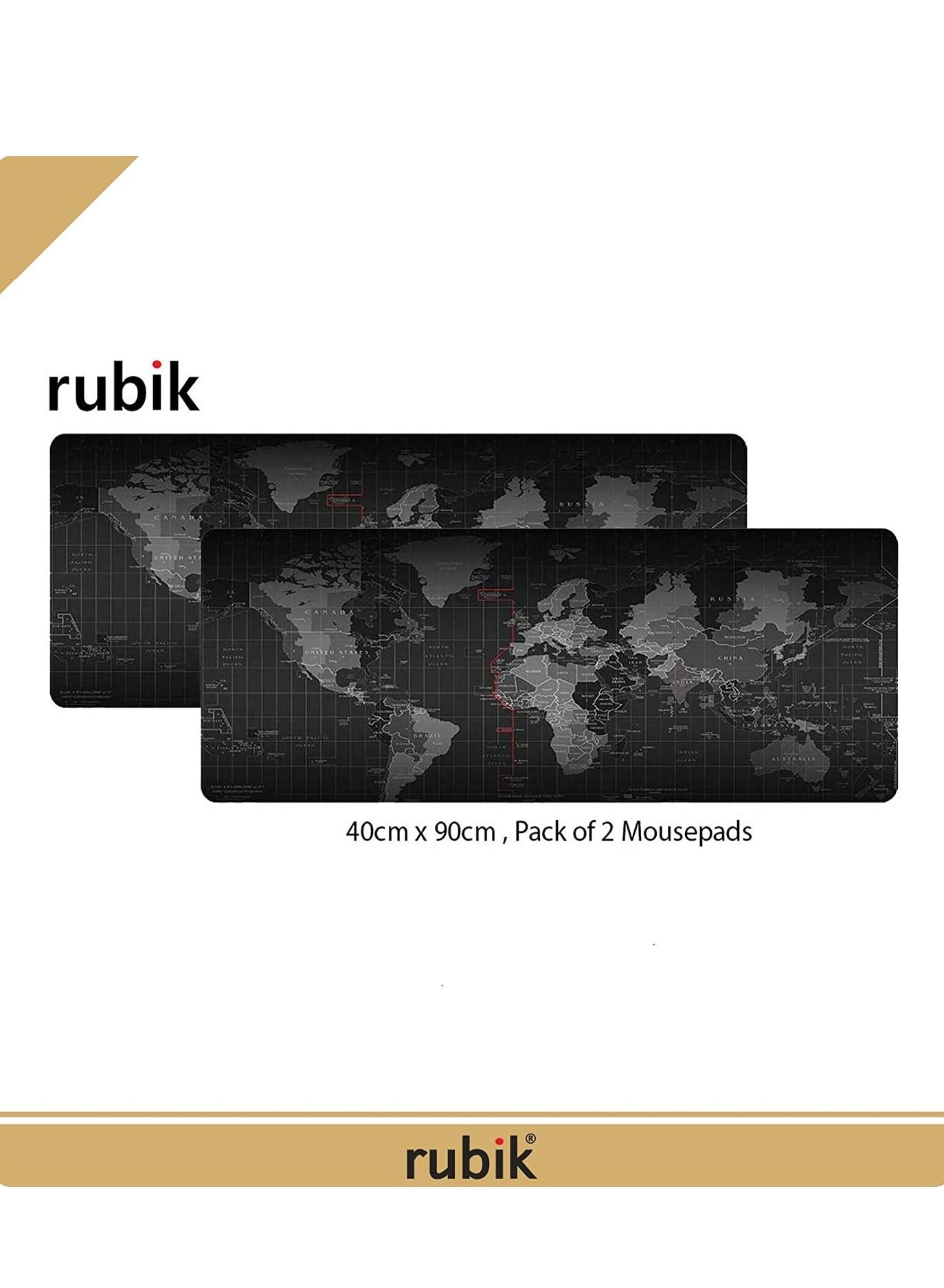 World Map XXL Rubber Gaming Mouse Pad - 90x40 cm