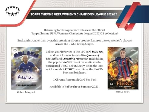 Chrome UEFA Women's Champions League Soccer Collection - 32 pcs
