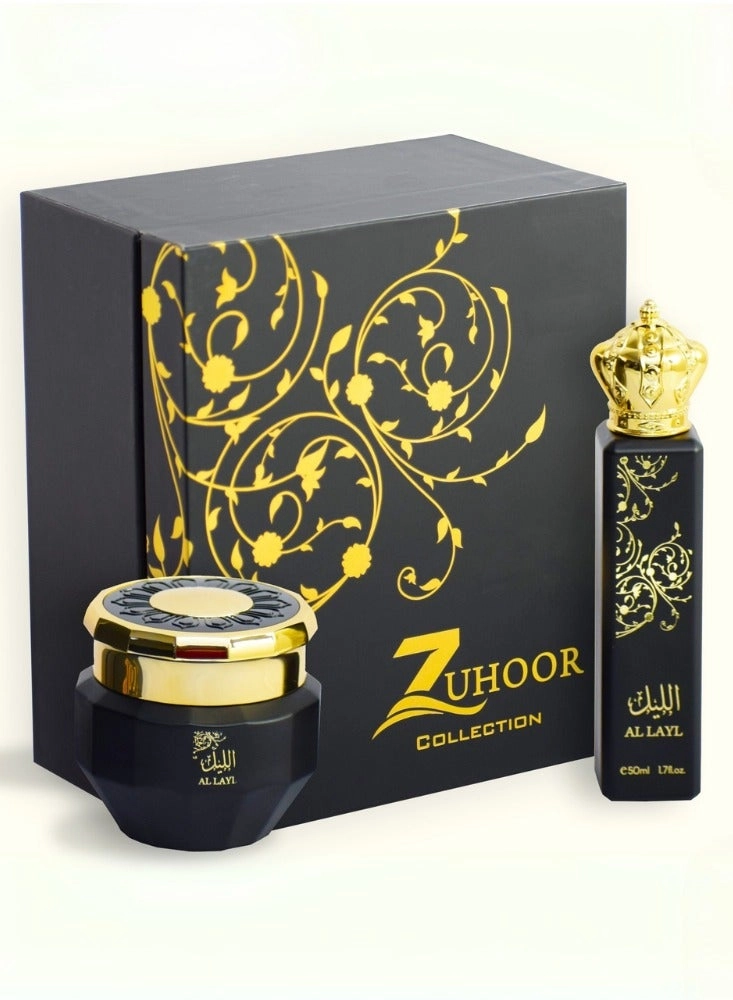 EIKLIQUE LUXURY ZUHOOR Collection - Eau de Parfum 50ml + Bakhoor - 50g