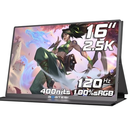 Portable Monitor - 16-120HZ 16 Inches 2560x1600