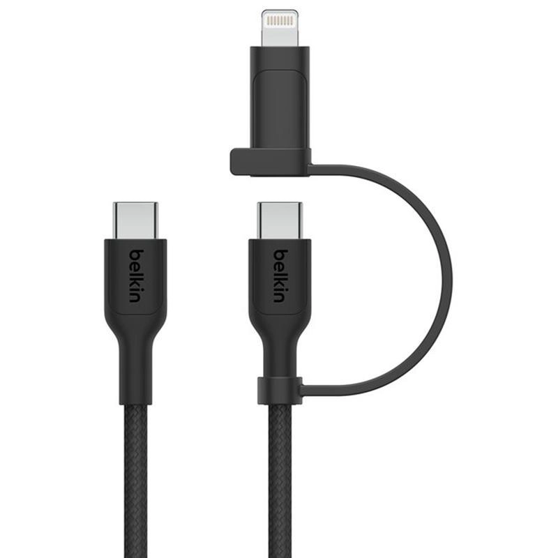 BoostCharge 2-in-1 Cable USB-C to USB-C/Lightning 1.5m