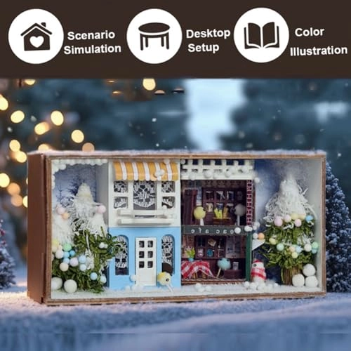 Miniature Wooden Dollhouse Furniture Kit - Creative Room 1:24