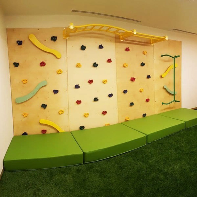 Rock Face Climbing Wall with Monkey Bars - 240 x 120 cm Suitable for 3 to 9 yrs