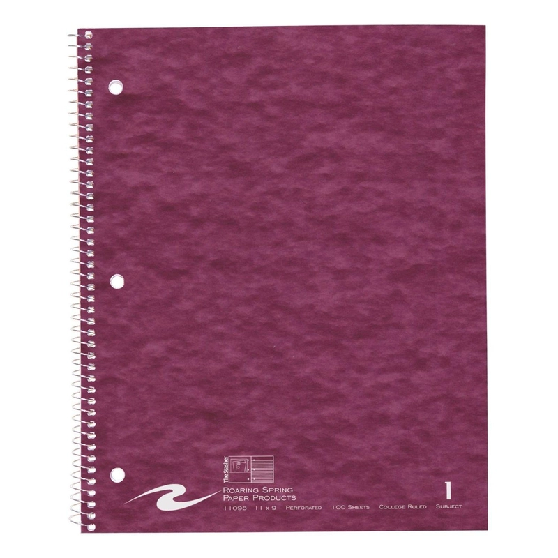 Notebook 9 X 11 Spiral - Lined 200 Sheets