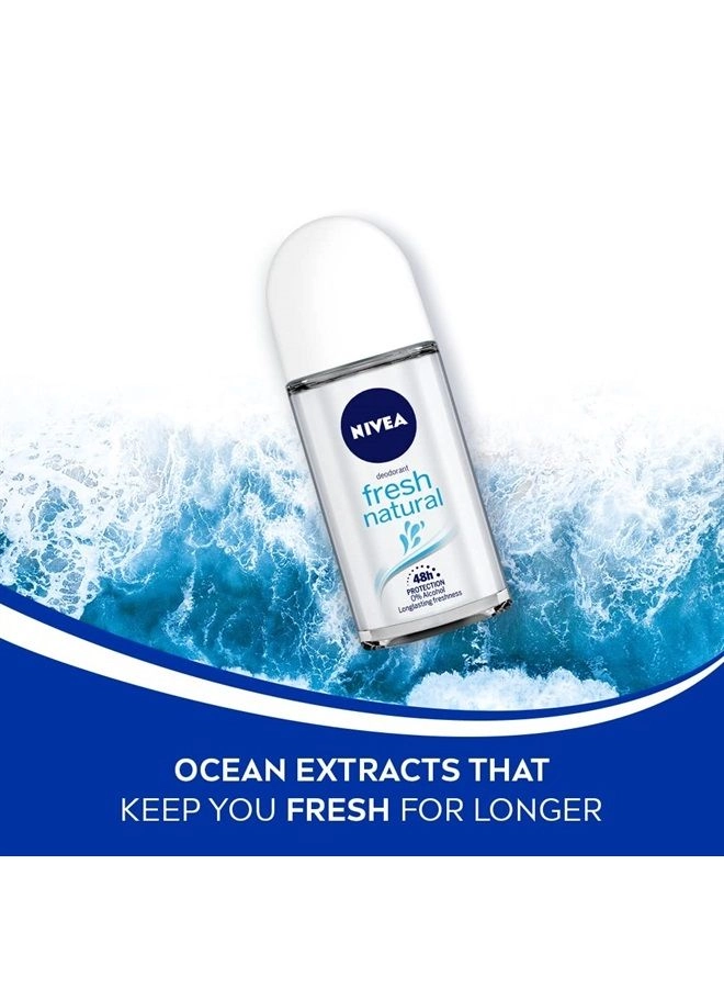 Fresh Natural Roll On Deodorant - 50 ml