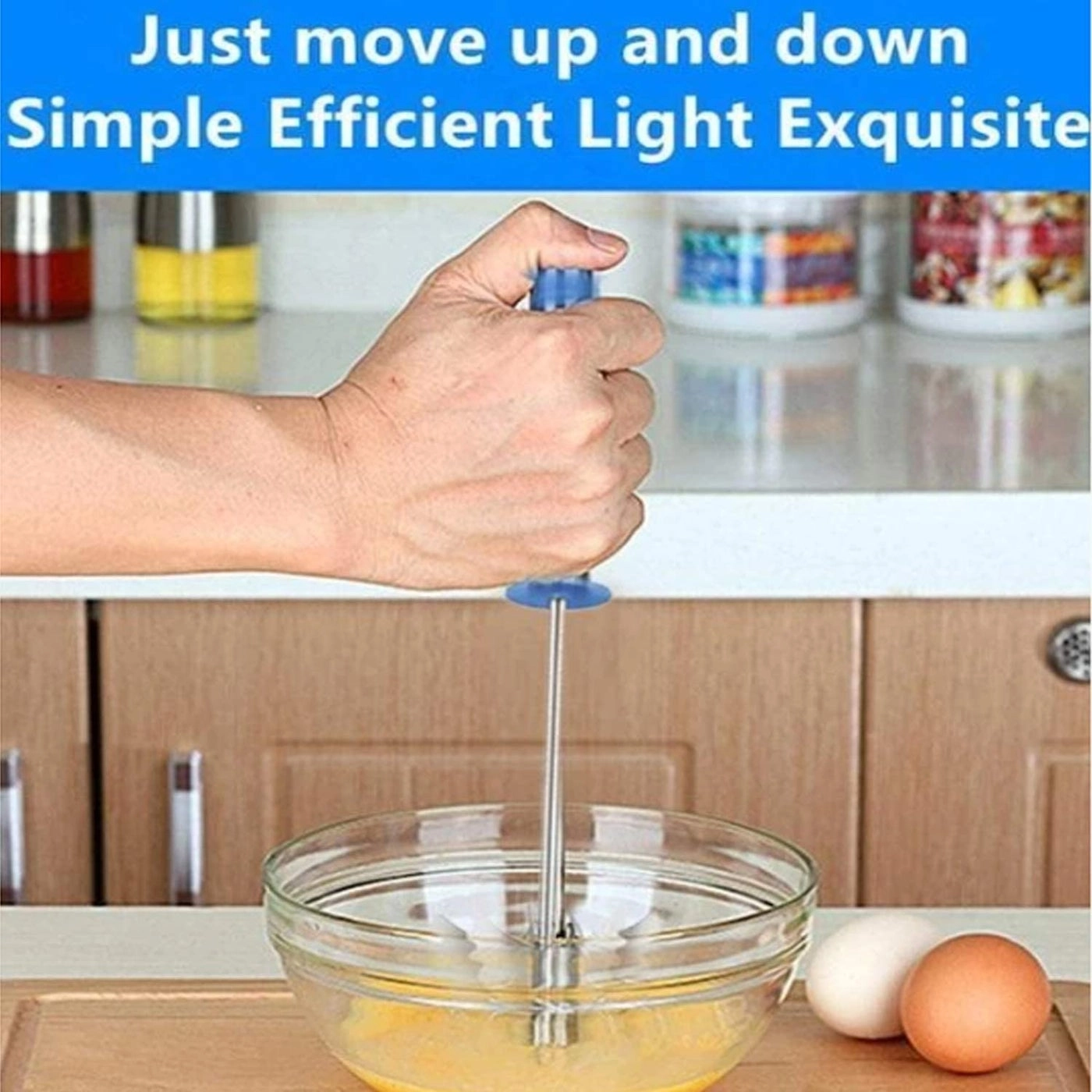 Manual Hand Blender - Stainless Steel Rustproof