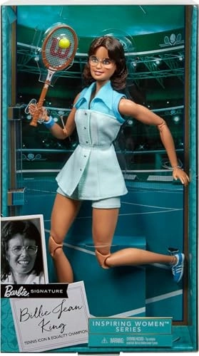Billie Jean King Doll - Inspiring Women Blue Ages 6+