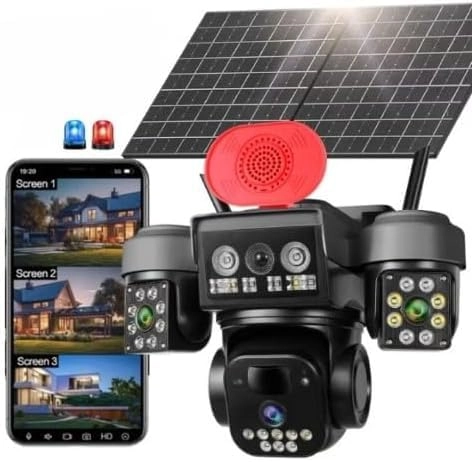 12K Solar Powered Surveillance Camera