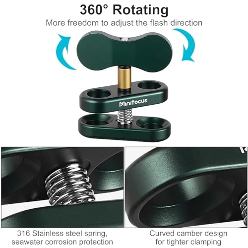 Ball Clamp Mount - Double Socket Arm 360°