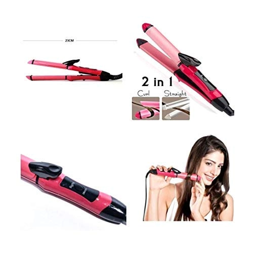 2 in 1 Hair Straightener and Curler - Ceramic Professional
