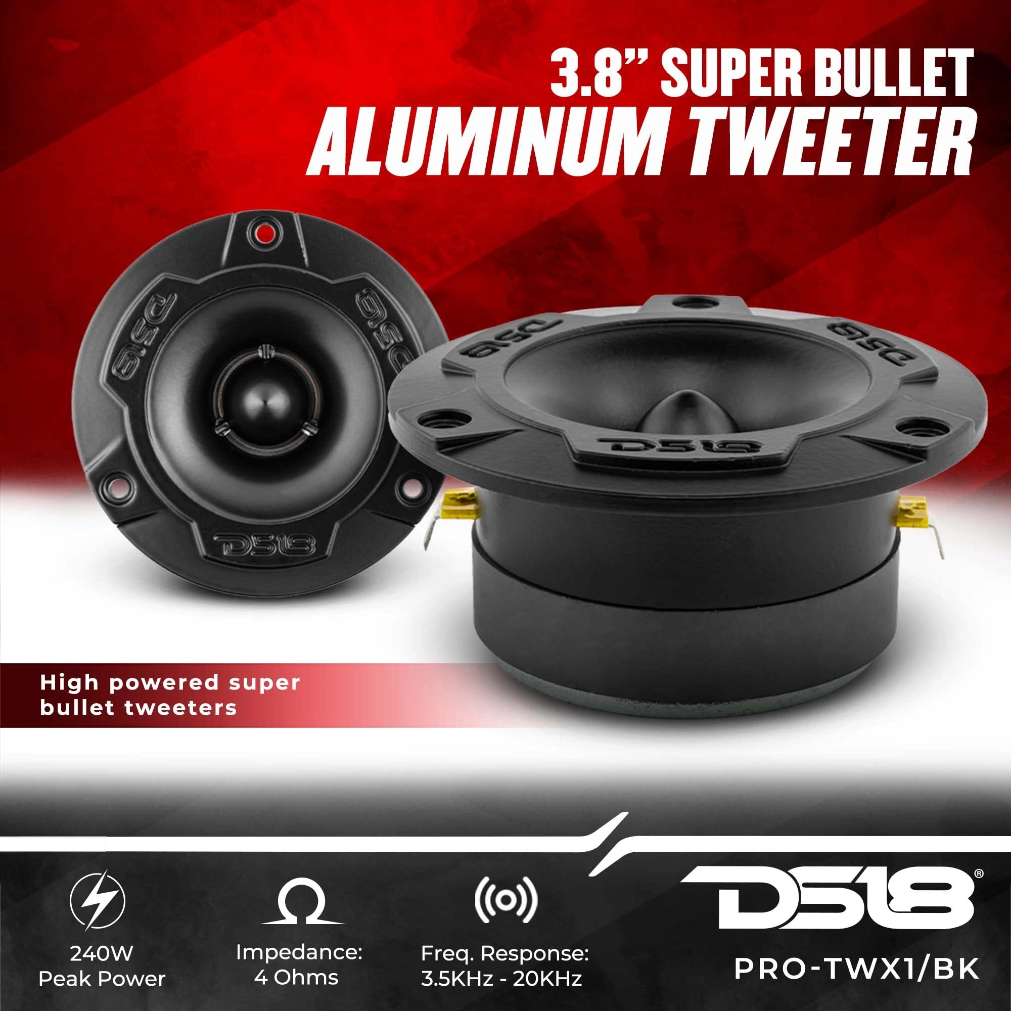 PRO-X6.4BM - 6.5" Midrange + PRO-TWX1ferrite - 1" Tweeters
