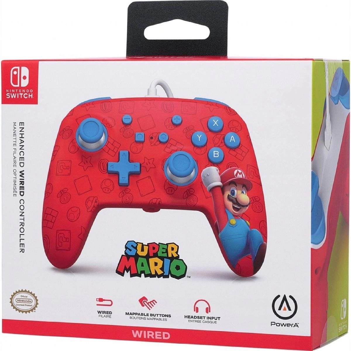 Nintendo Switch Enhanced Speedster Mario Controller Red