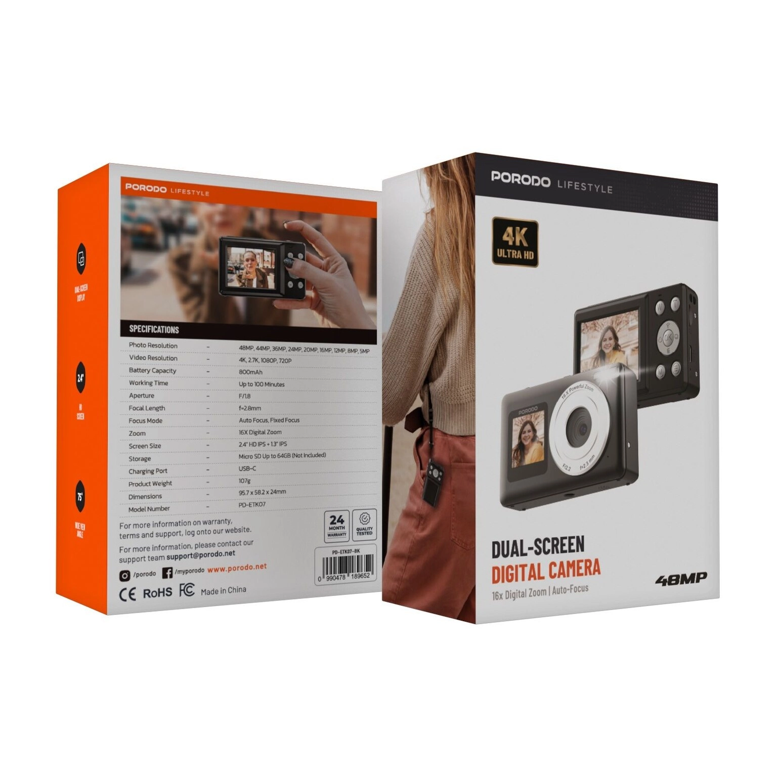 Lifestyle Dual-Screen Digital Camera