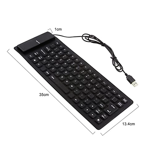 Foldable Soft Silicone Gaming Keyboard - Wired