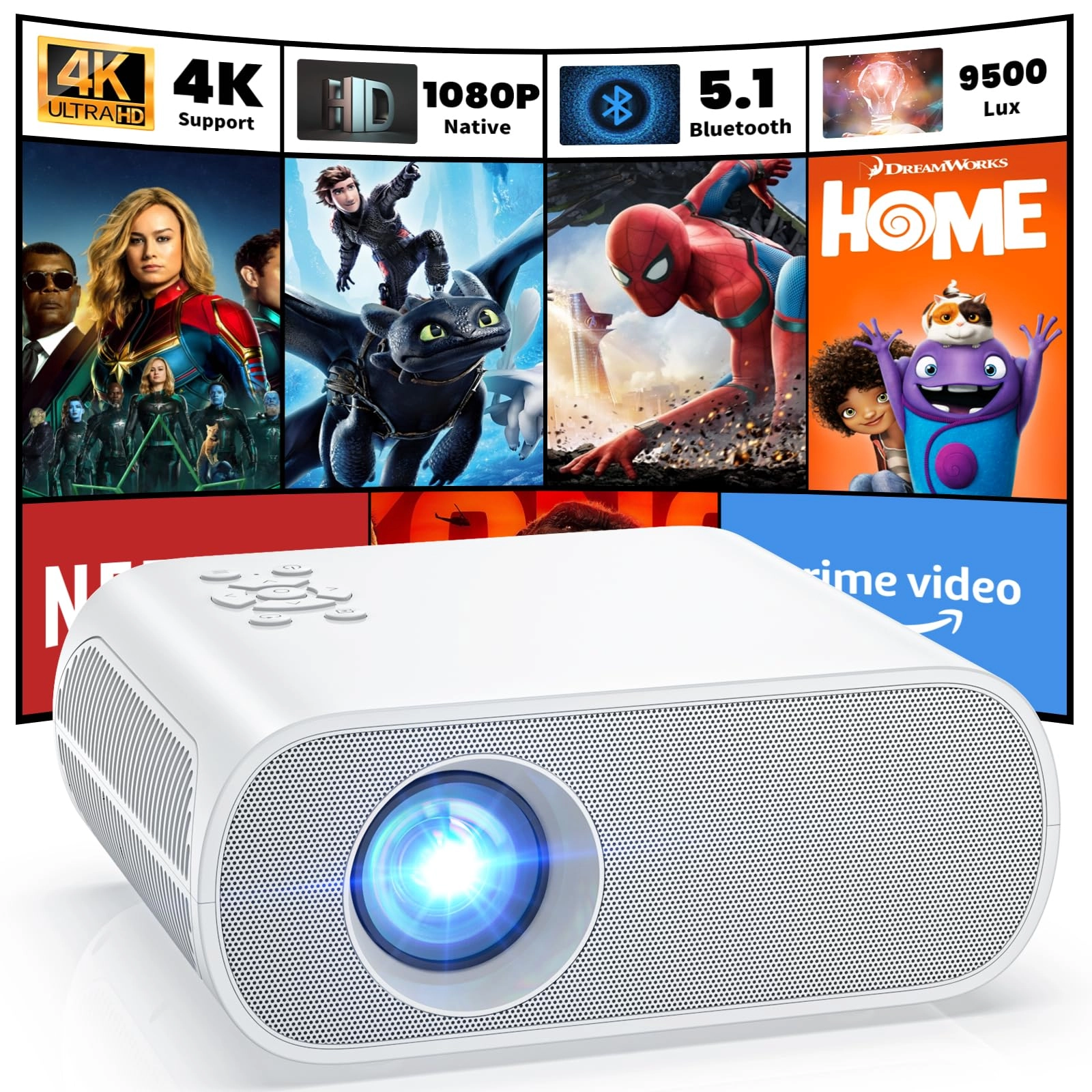 HOMPOW C10 400 ANSI Lumens