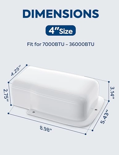 Entry Wall Cover - Most mini split, central AC systems, mini split air conditioners, heat pumps, HVAC, HAVC and AC