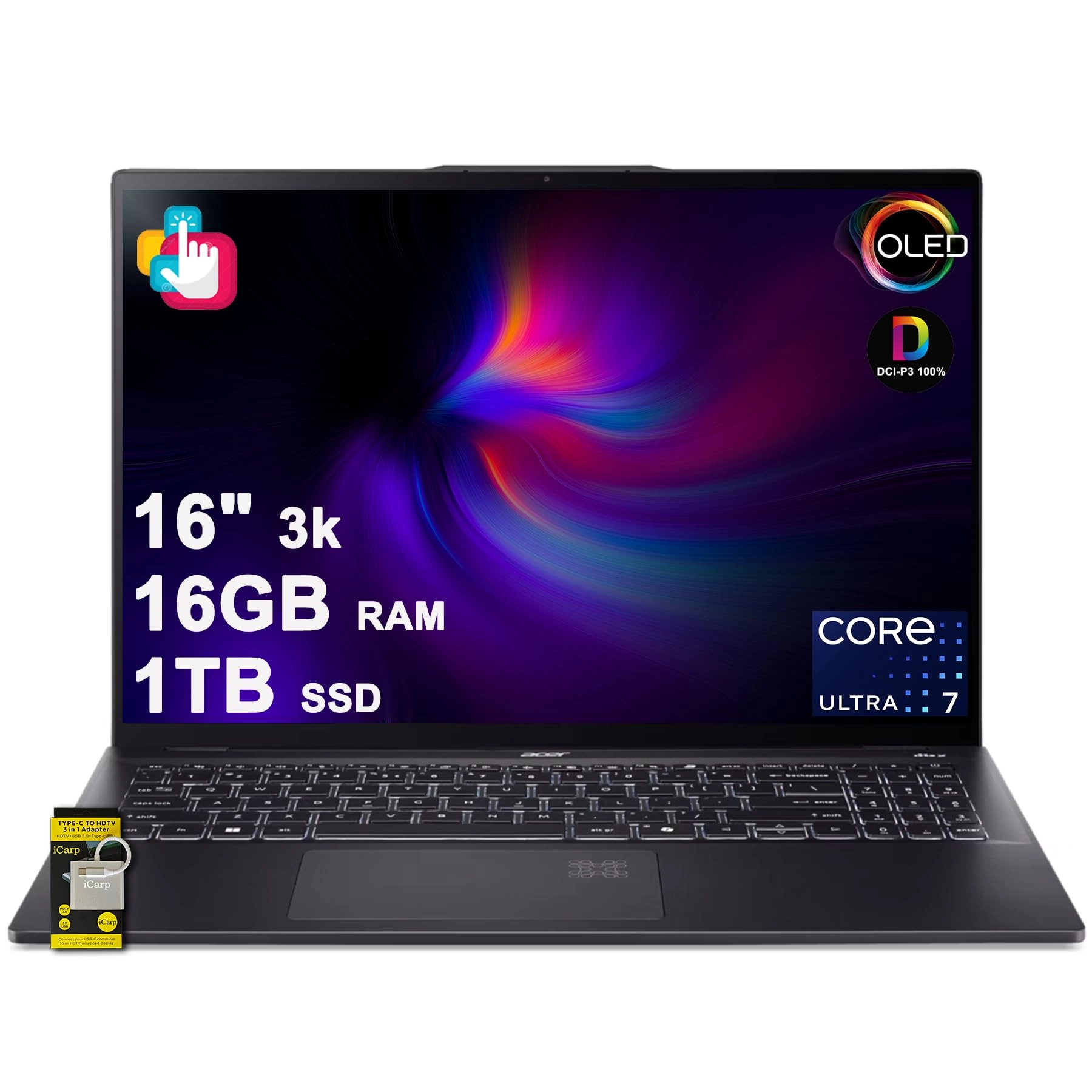 Swift 16 AI - 16" 1TB 16GB Intel 8-core Ultra 7 Series 2 256V