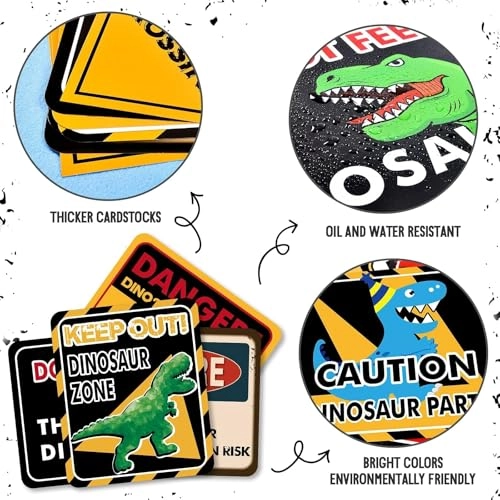 Dinosaur Signs - 12 PCS Birthday