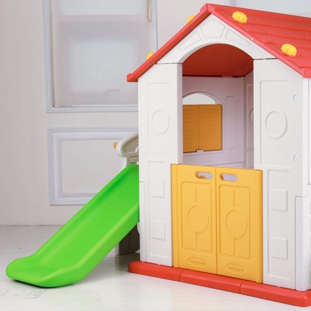 Tomo Big Playhouse - Slide Basketball Ring Multi Colour