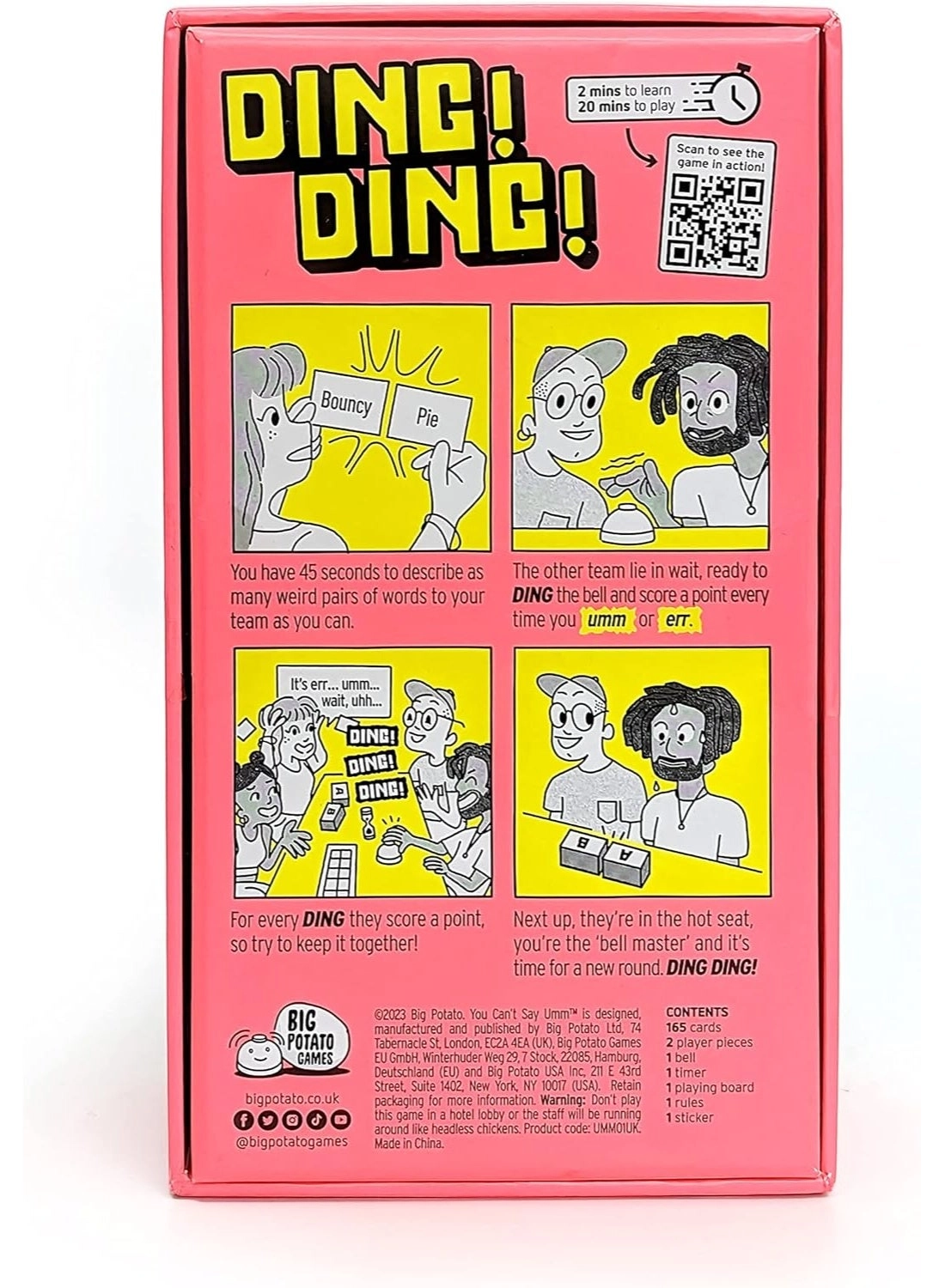 You Can't Say Umm: UK Version - Card Game