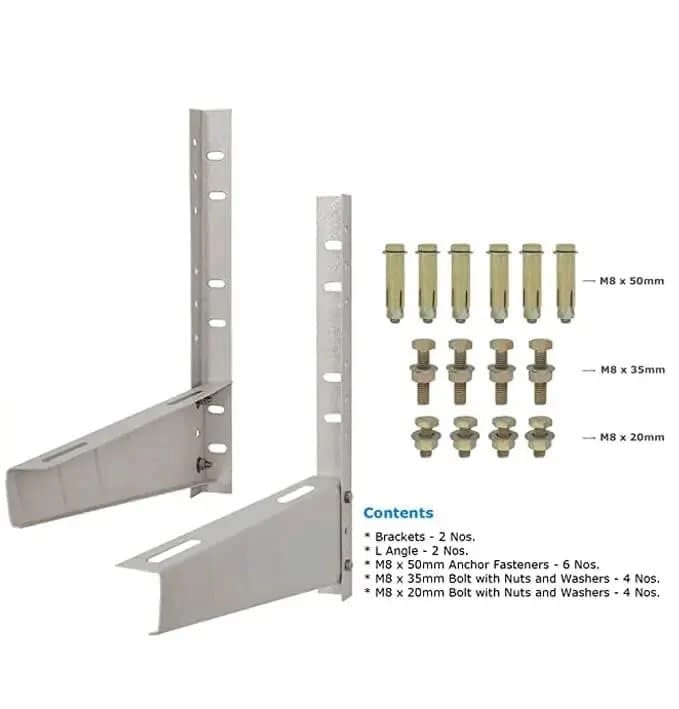 Split Air Conditioner Outdoor Unit Wall Mounting Brket Stand - 1 Ton 11 Ton 12 Ton 15 Ton 2 Ton