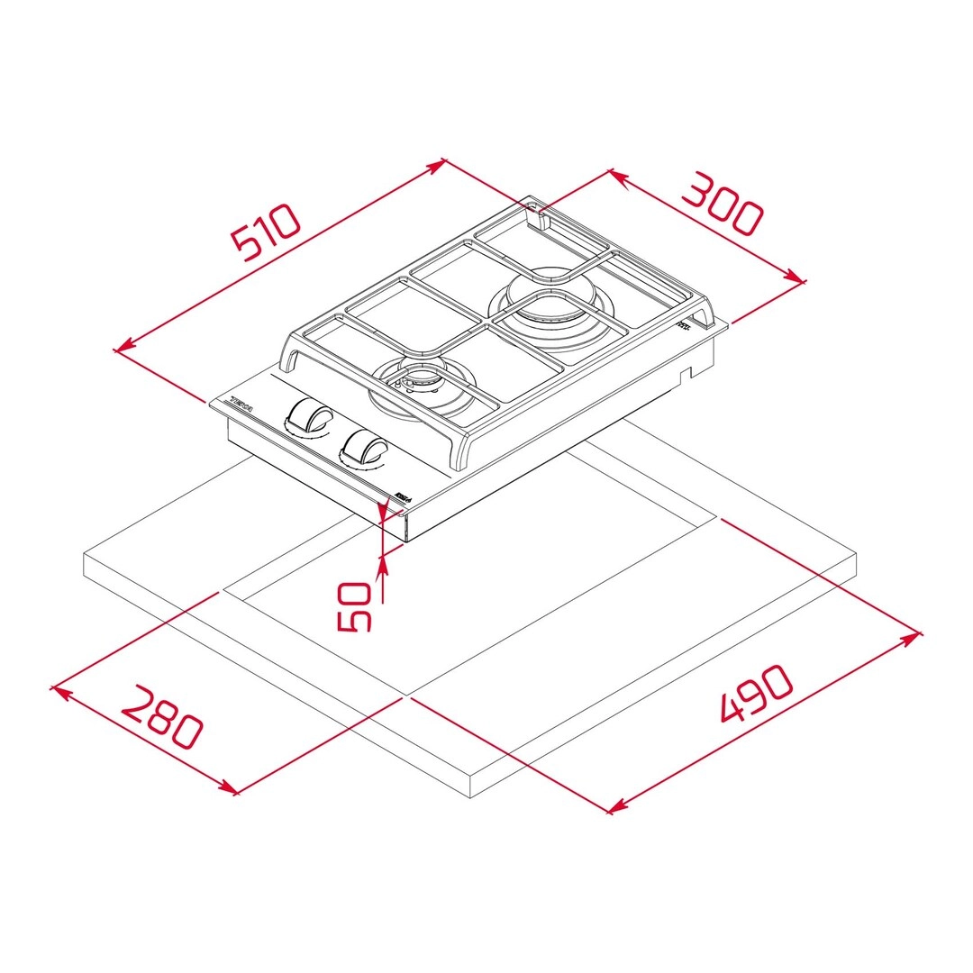 GZC 32300 Gas hob