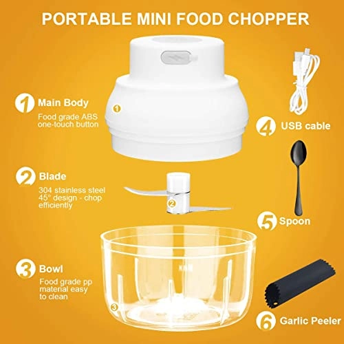 mini garlic chopper - 100ML 45 watts