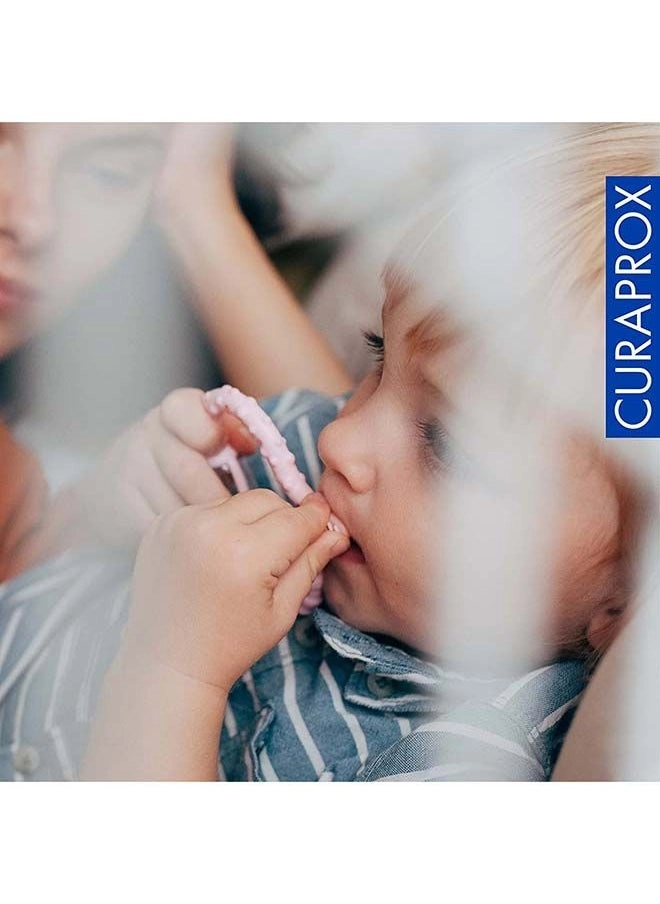 Teething Ring - Pink Rattle BPA free