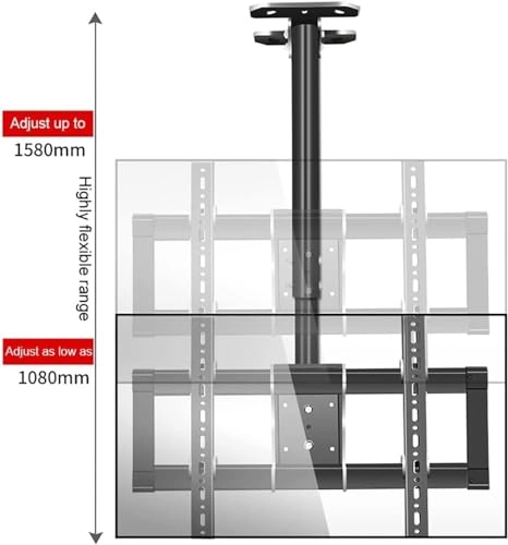 TV Ceiling Mount - 80kg 37-85 inch