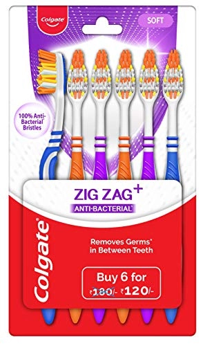 ZigZag Anti-Bacterial - Soft 6-Piece Pack
