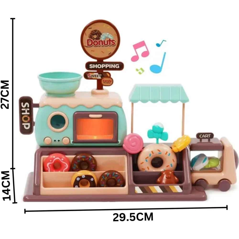 Donut Shop Toy Set - Light & Sound Play Money (5551007-777-8)