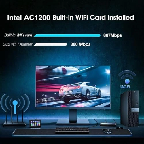 (Renewed) OptiPlex 3040 - 16GB 512GB i7-6700 + 24 inch FHD Monitor - 1920x1080