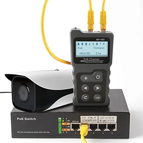 POE Switch Tester - CAT5 CAT6 LCD Display