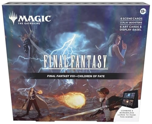 Final Fantasy VIII Scene Box - Children of Fate - 6 Foil Borderless Scene Cards 6 Art Cards Bundle