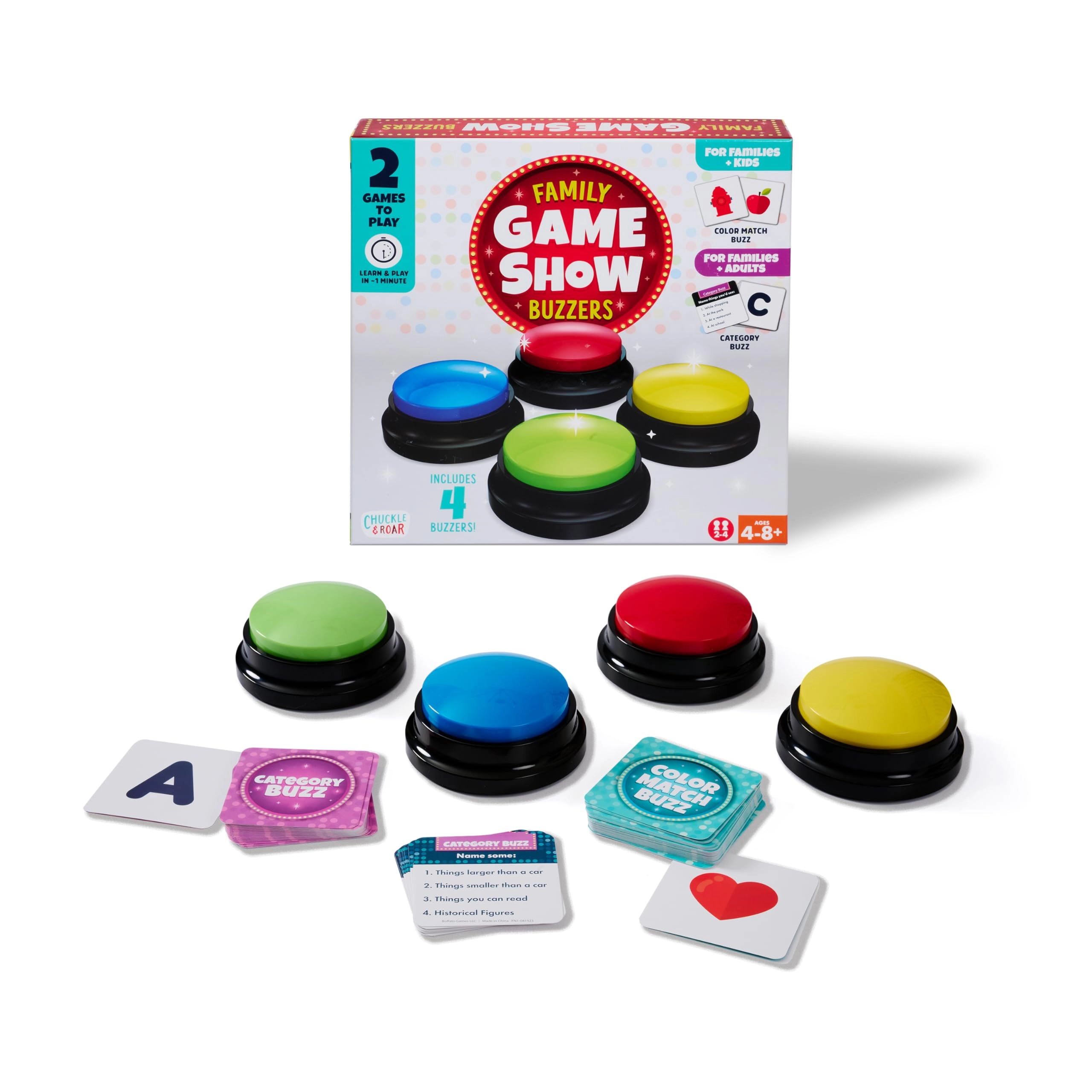Buffalo Games Family Buzzers - Alphabet - 4 years-8 years+
